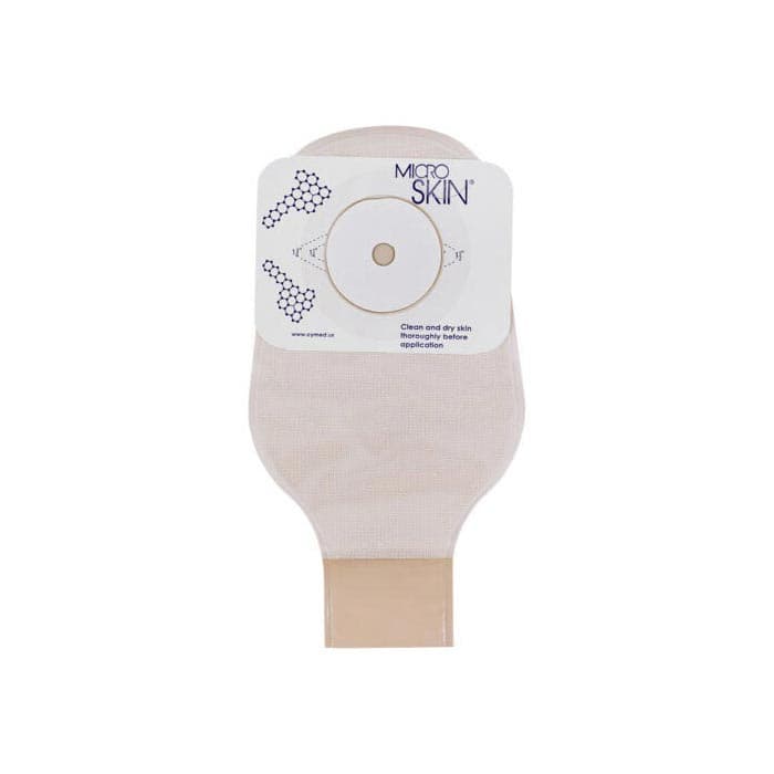 Cymed Ileostomy 1-Piece 11" Drainable Pouch, 1 Inch Opaque - Box of 10 - Image 1