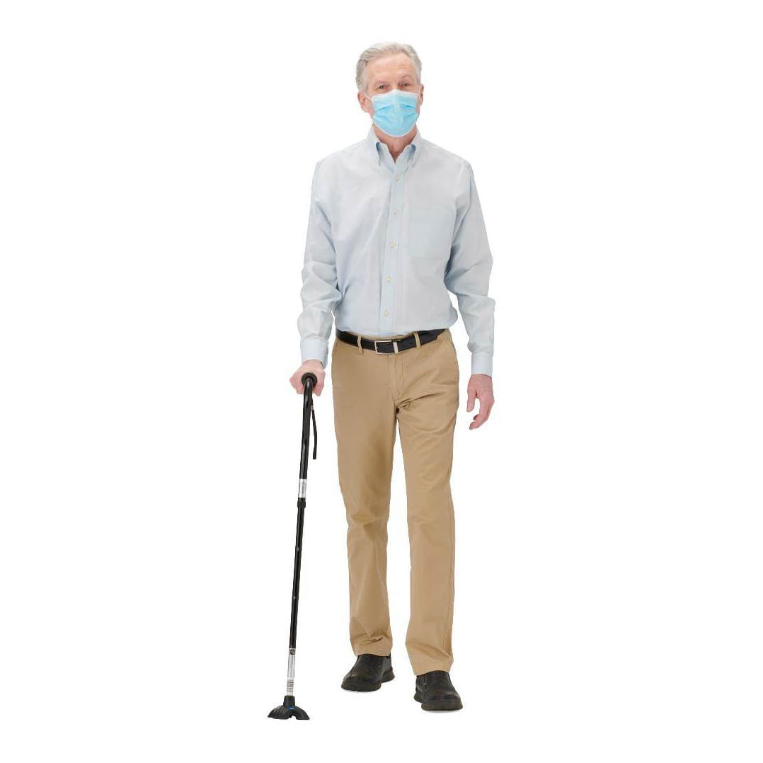 Medline 4-Point Offset Folding Hybrid Cane - Image 5