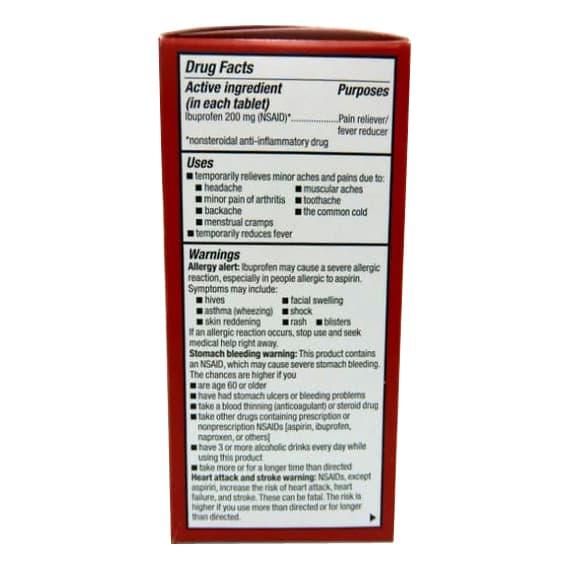 Leader Pain Reliever And Fever Reducer, 200 mg Coated Caplets, (Compare To Advil) - Pack of 200 - Image 2