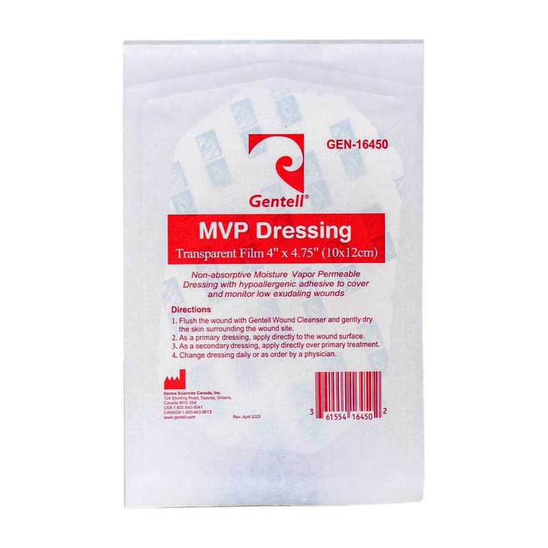 Gentell MVP Transparent Dressing, 4 x 4.75 Inch - Each - Image 1