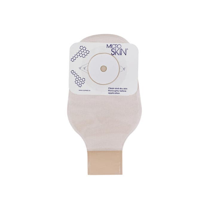 Cymed Ileostomy 1-Piece 11" Drainable Pouch, 1-3/8 Inch Opaque - Box of 10 - Image 1