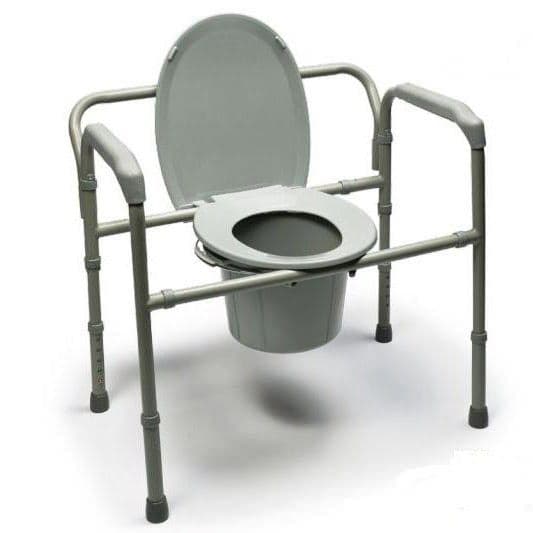 Lumex Bariatric Steel Folding Commode - Case of 2 - Image 1