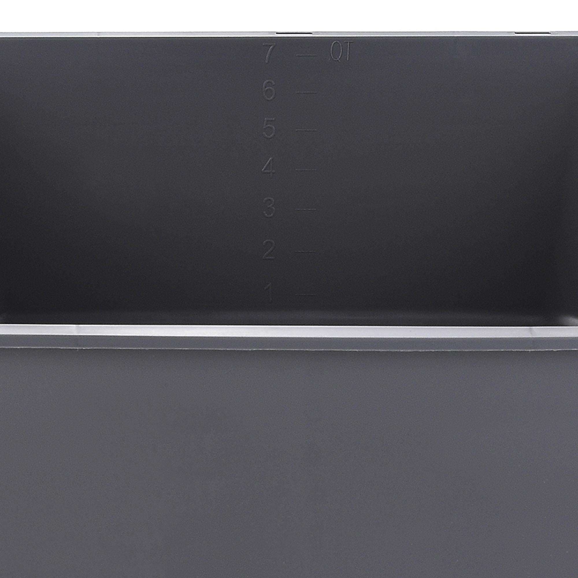 McKesson Wash Basin Graphite 5 D x 10 W x 13 L Inch Rectangle, NonSterile - Image 3