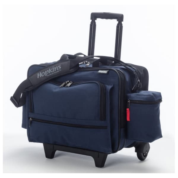 Hopkins Medical Rolling Medical Bag with EZ-View Organizers, Navy - Each