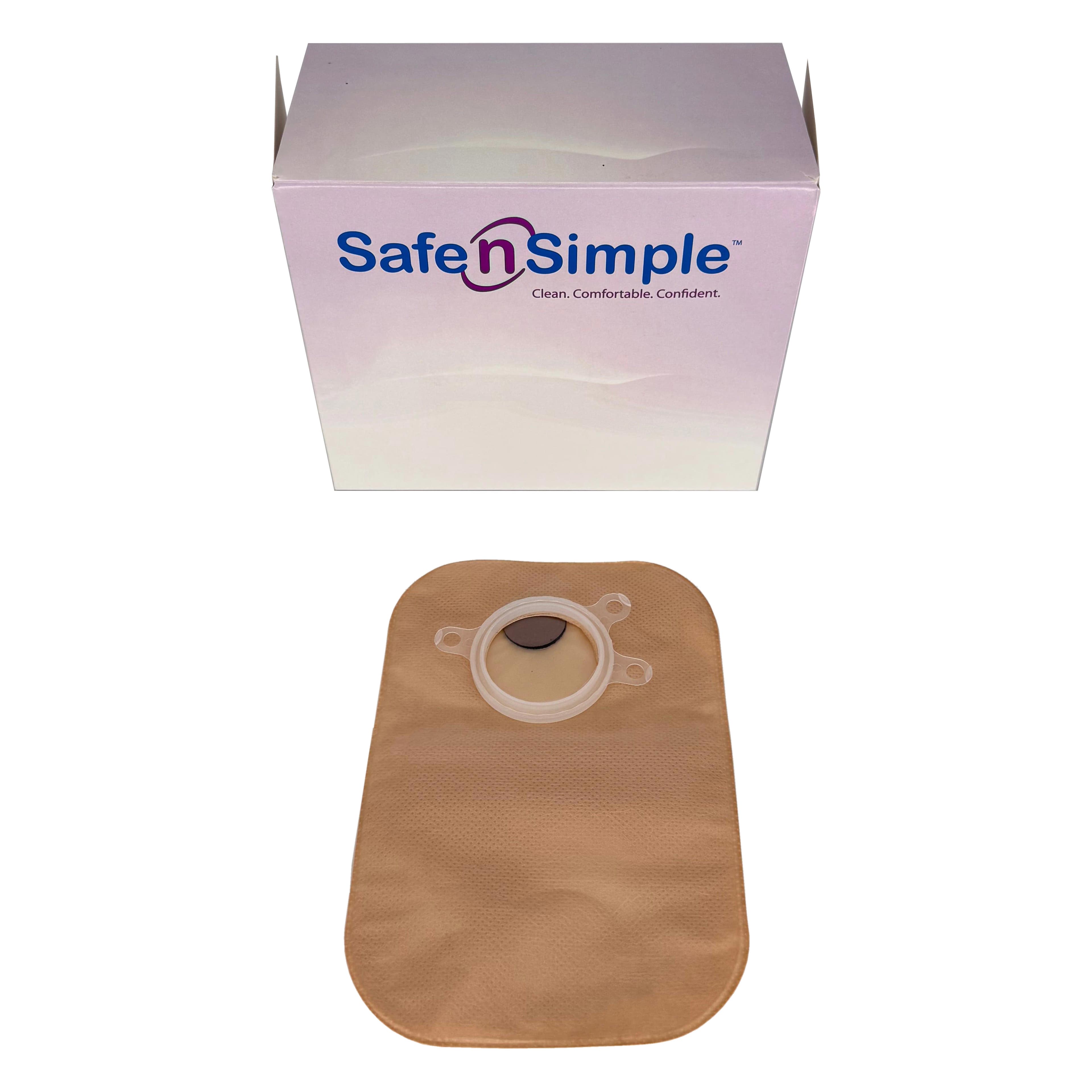 Safe N Simple 8" 2-Piece Closed Pouch with Filter and Belt Tabs, Beige