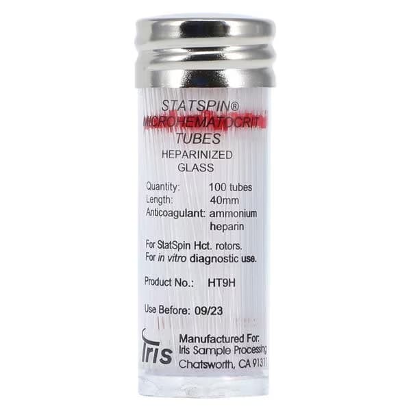 StatSpin Capillary Blood Collection Tubes, Ammonium Heparin - Image 1