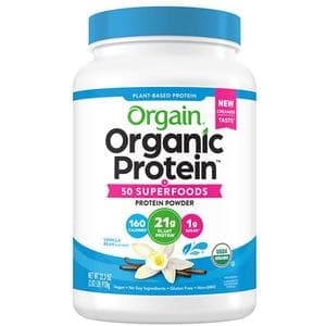 Orgain Plant Protein + 50 Superfoods, Vanilla Bean, 32.3 oz - Case of 12 - Image 1