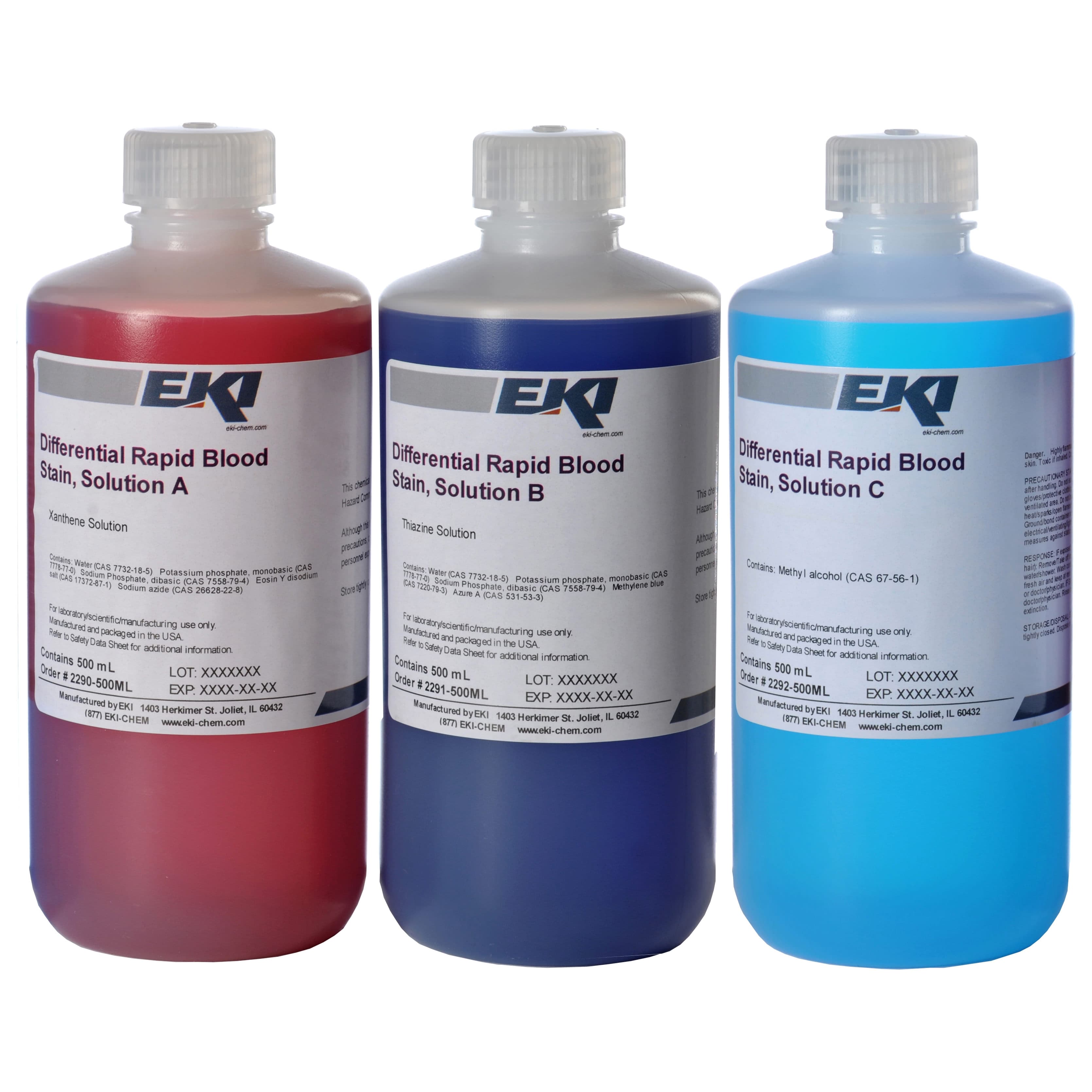 Differential Rapid Stain Kit, 500 ml - Case of 3 - Image 1