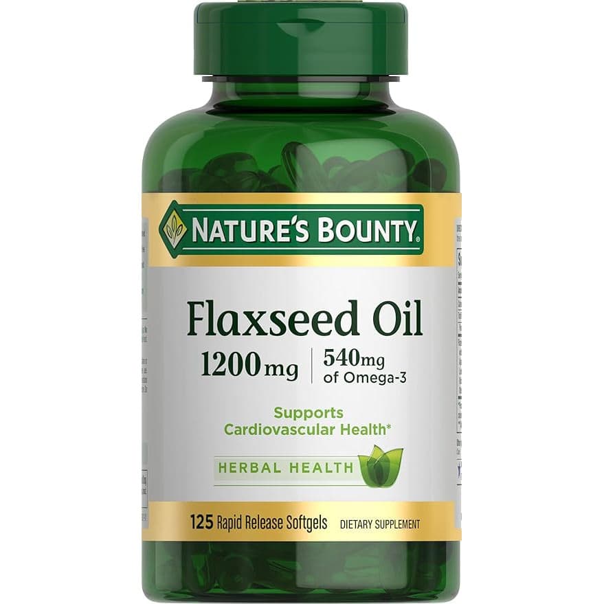 Nature's Bounty Flaxseed Oil 1200 mg - Bottle of 125 - Image 1