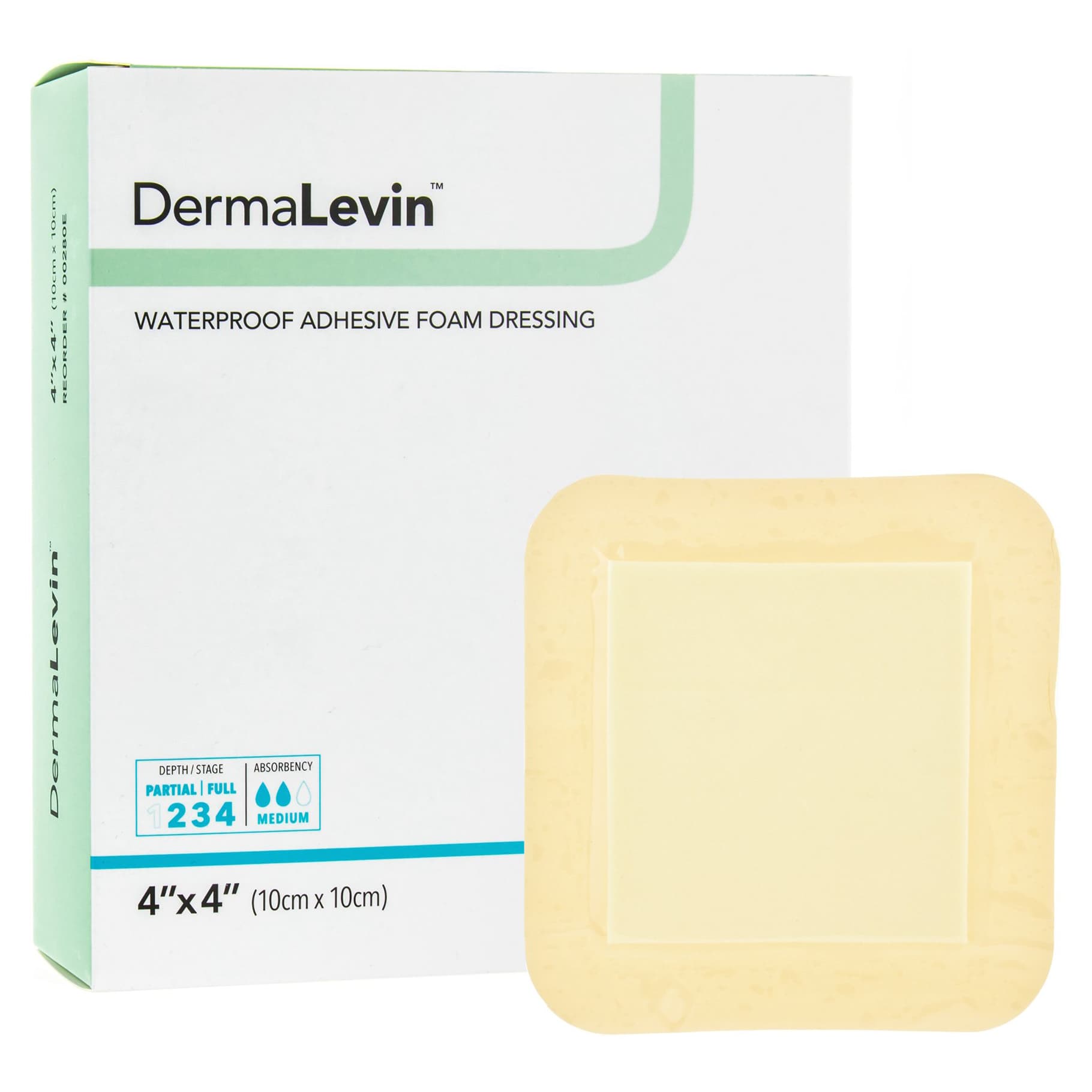 DermaLevin Waterproof Adhesive Foam Island Dressing