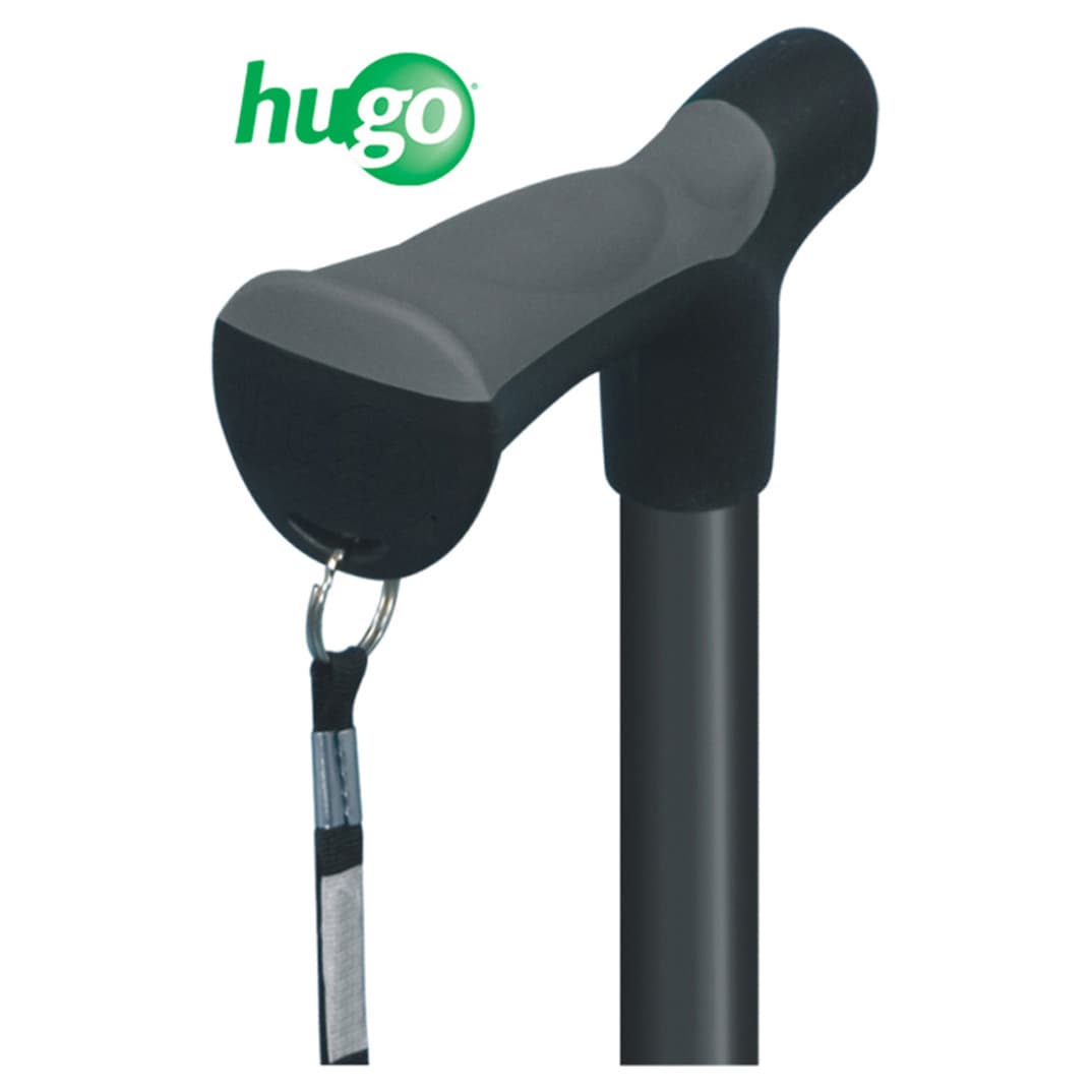 Drive Hugo Ergonomic Derby Handle Cane, Ebony - Case of 6 - Image 1