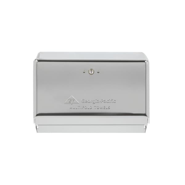 Georgia-Pacific Paper Towel Dispenser 275 Count Chrome 4.25 x 8.5 x 11.63 Inch - Case of 10 - Image 1