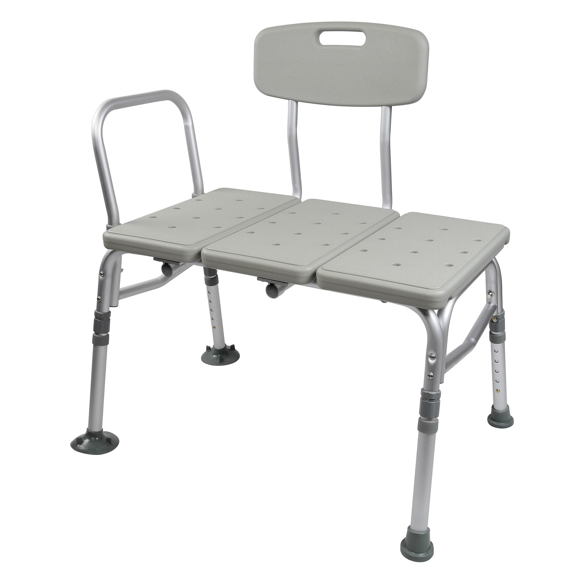 McKesson Knocked Down Bath Transfer Bench, Gray - Case of 2 - Image 1