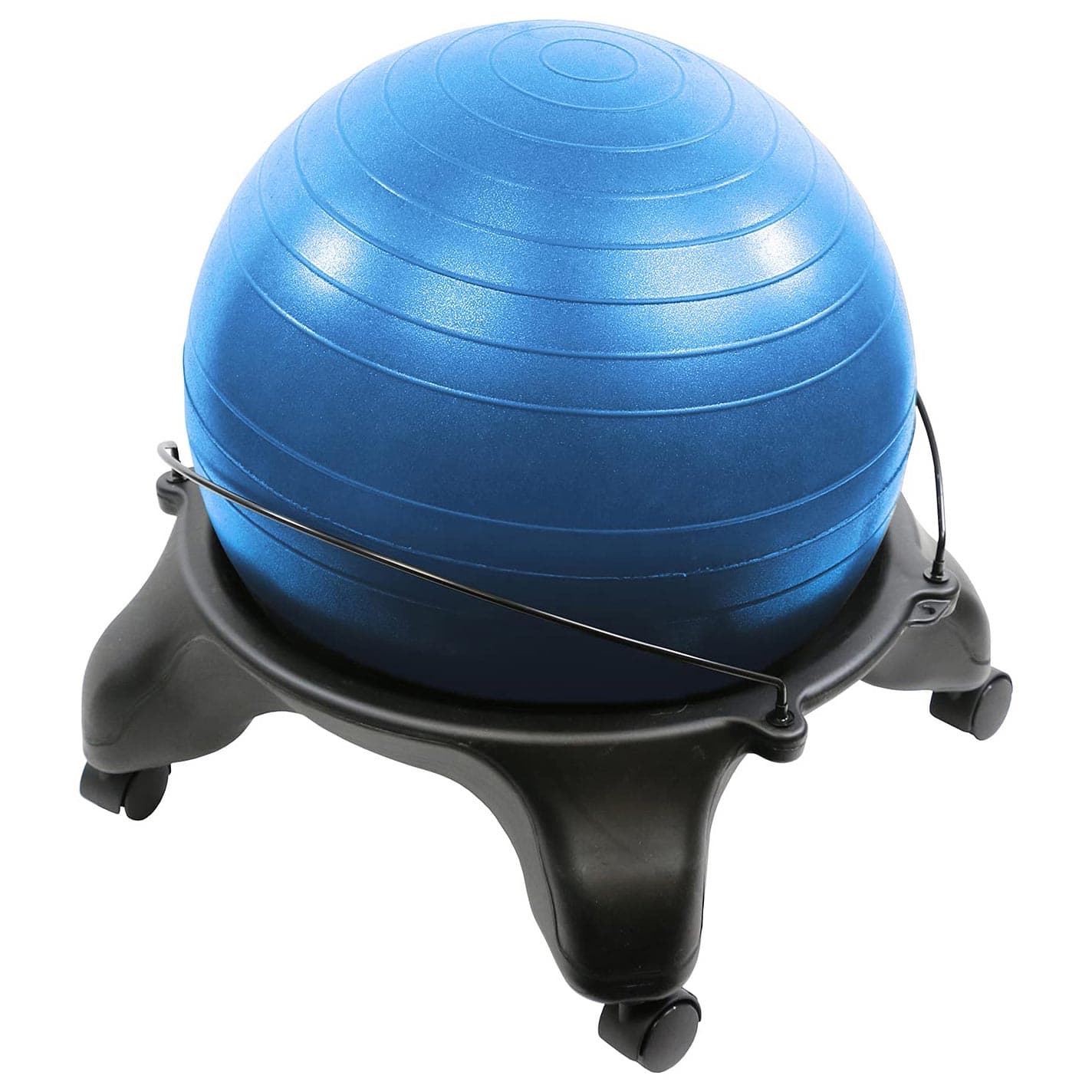 CanDo Ball Stool, Blue Ball - Image 1