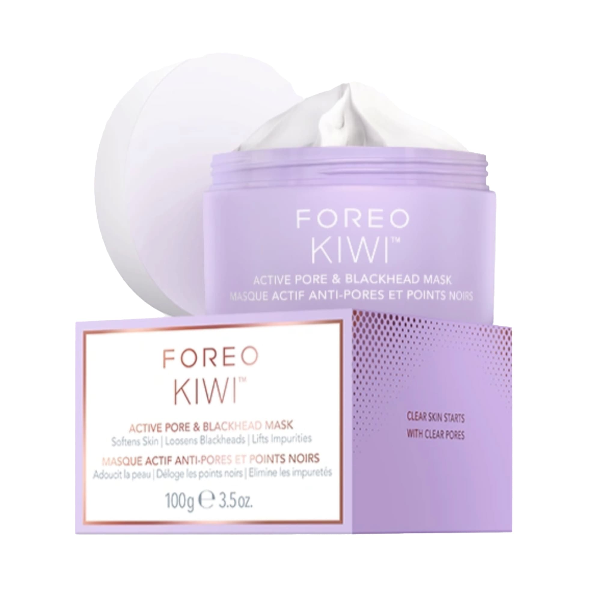 Foreo KIWI Active Pore and Blackhead Mask, 100g - Image 1