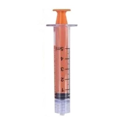Medela NuTrio TwistLok Enteral Syringes, 5 mL - Case of 100 - Image 1