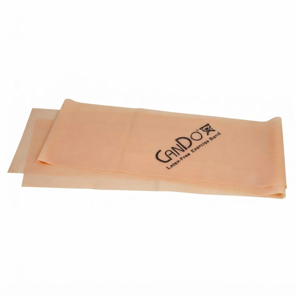 CanDo Latex Free Exercise Band, 4 Feet Length, Tan, 2X Light - Image 1