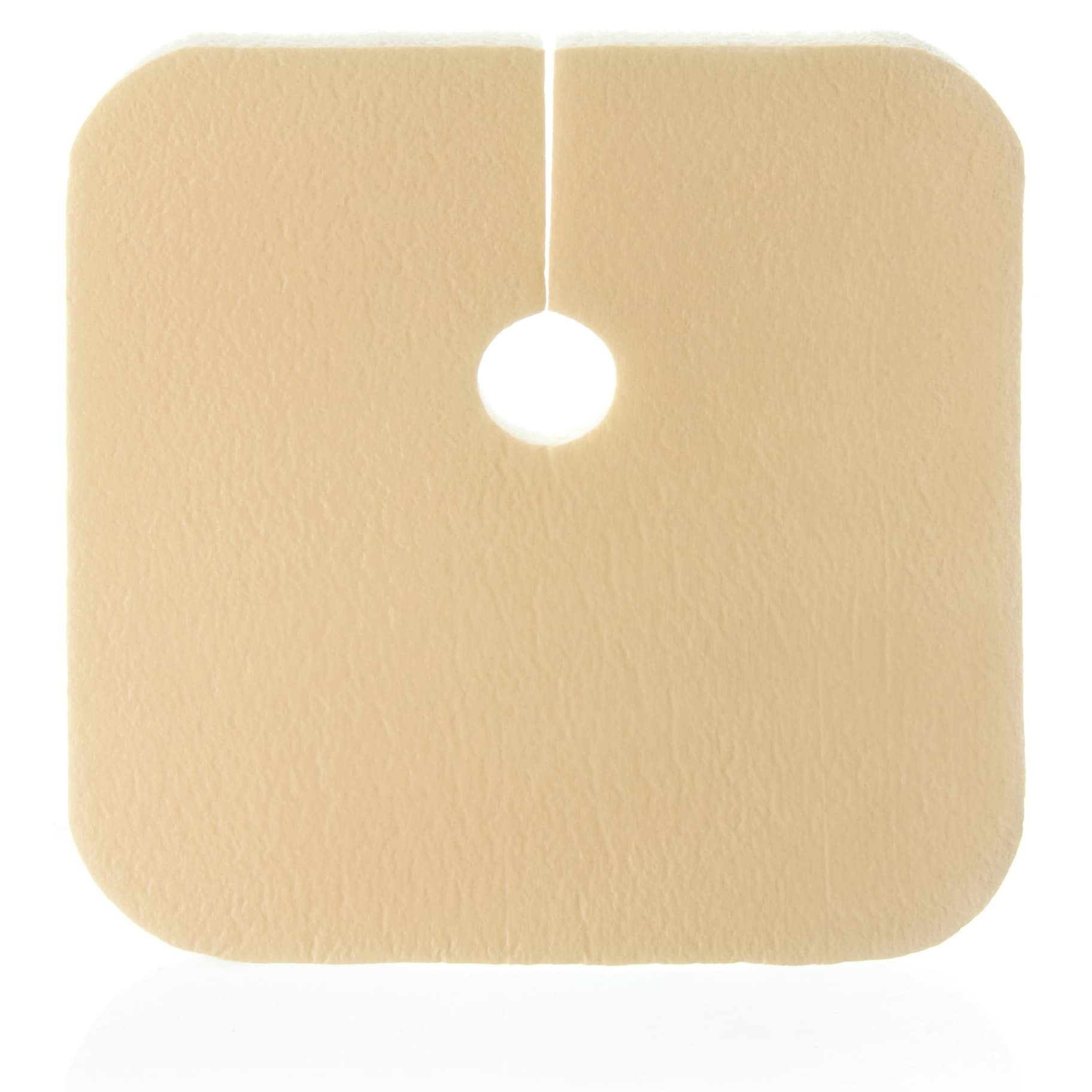 DermaFoam Tracheostomy Waterproof Foam Dressing with Key Hole Opening - Each - Image 1