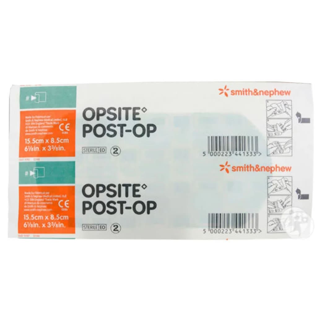 Opsite Post-Op Transparent Waterproof Dressing, 3-3/8 x 6-1/8 Inch - Each - Image 1