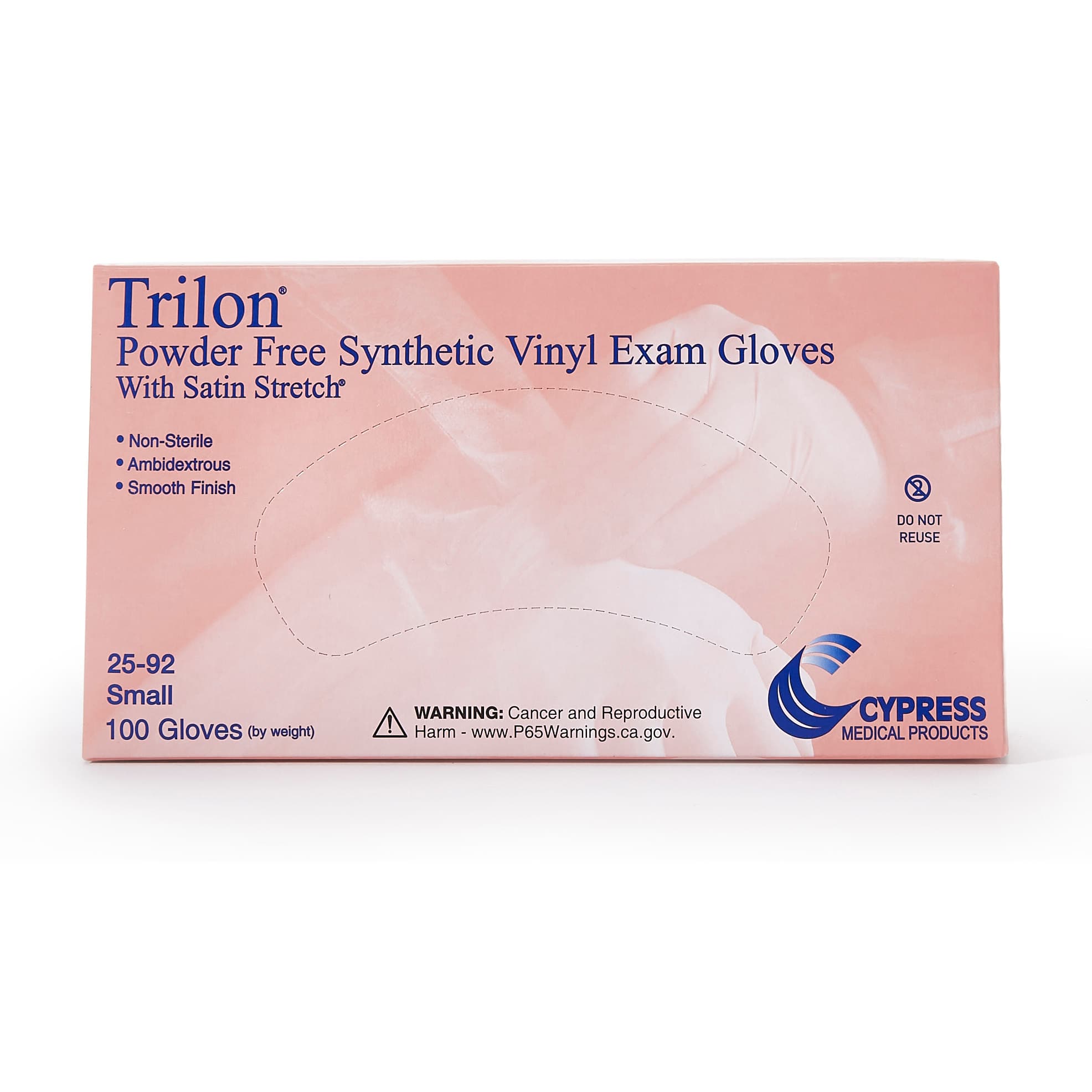 Trilon Powder Free Synthetic Vinyl Exam Gloves - Image 3