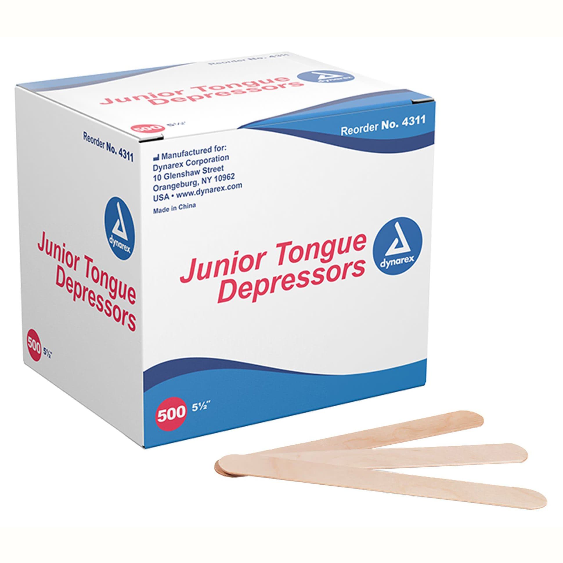 Dynarex Unflavored Tongue Depressor, 5-1/2 Inch Length - Case of 5000 - Image 1