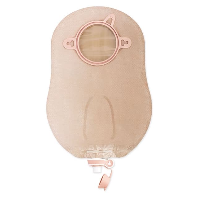 New Image 2-Piece Urostomy Pouch, Beige, 1-3/4 Inch - Box of 10 - Image 1