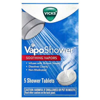 Vicks, VapoShower Soothing Vapours Tablet, 5 Count - Each - Image 1