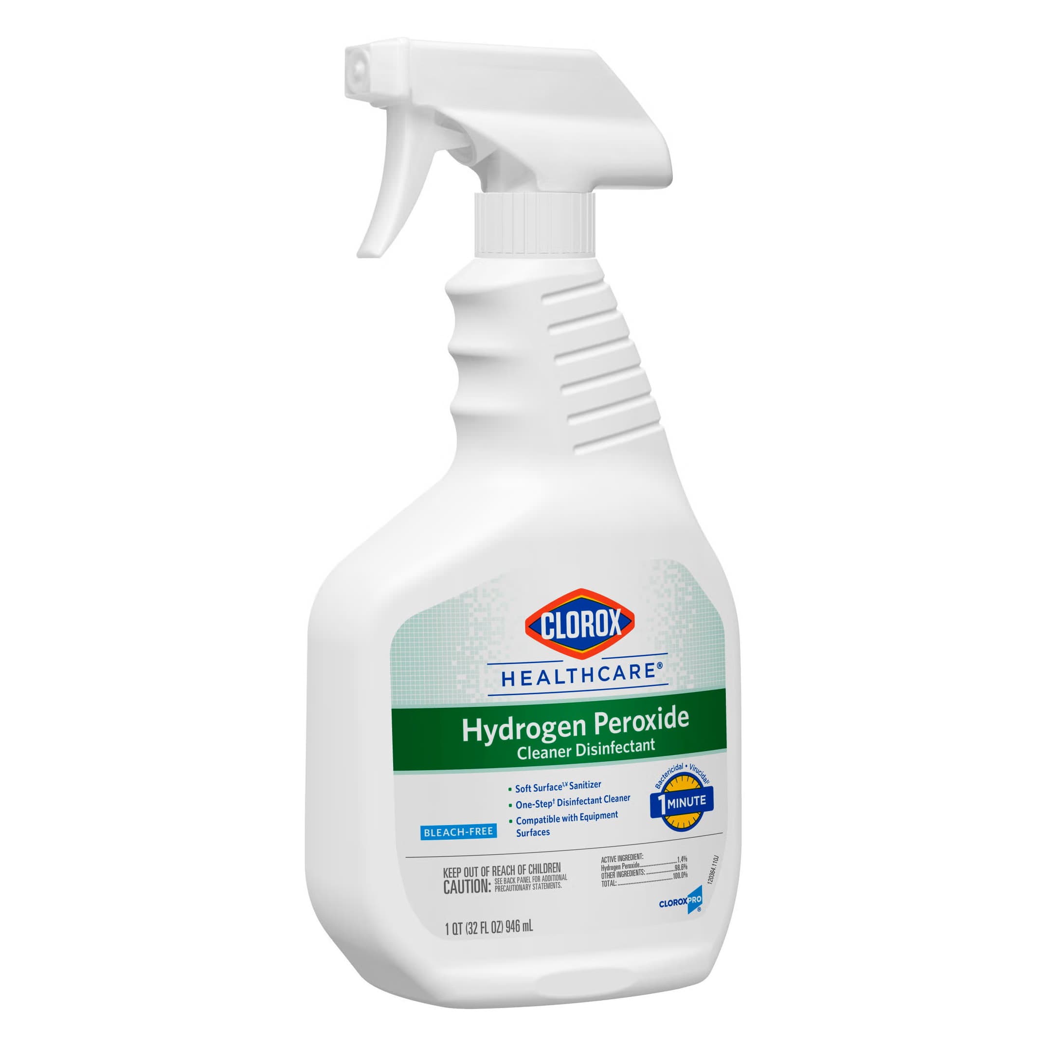Clorox Healthcare Surface Disinfectant Cleaner Bottle - Case of 9 - Image 1