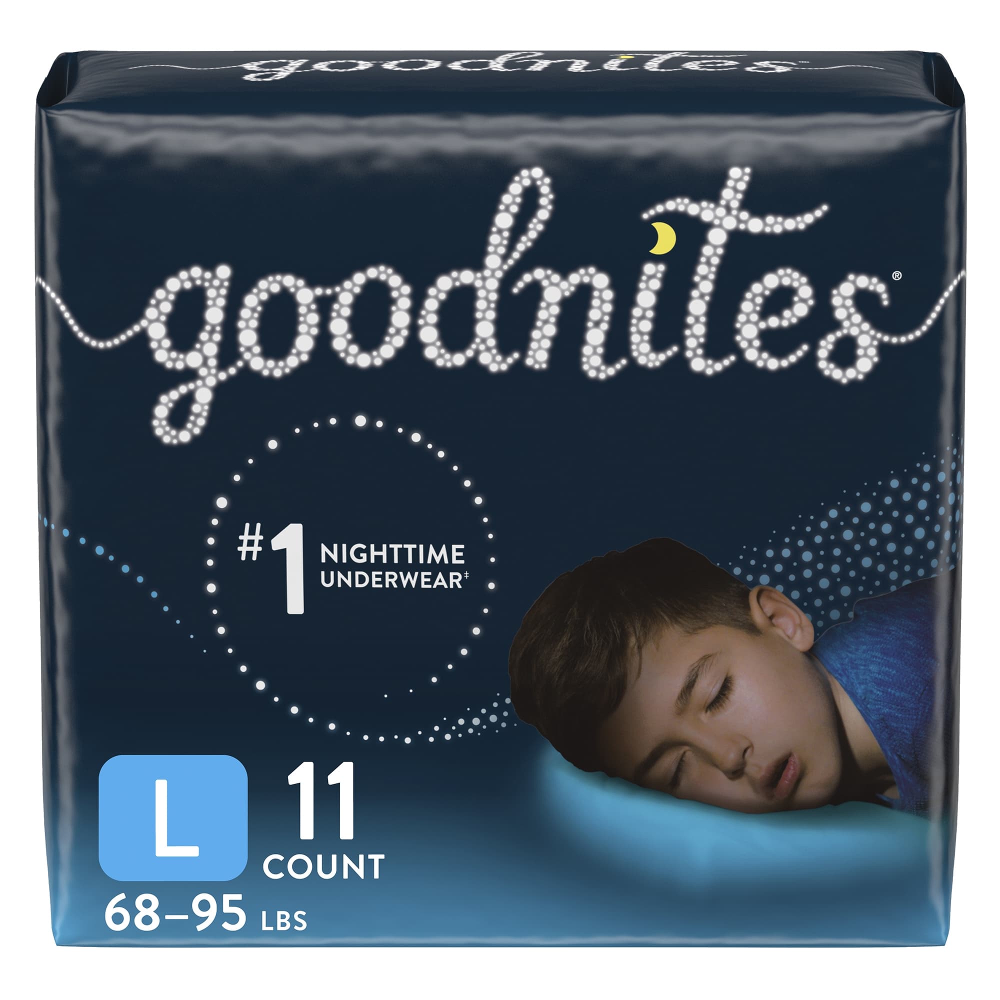 Goodnites Nighttime Underwear For Boys, Large - Package of 11 - Image 1