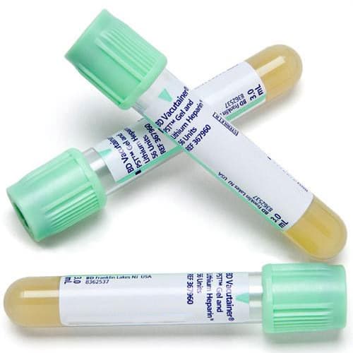 BD Vacutainer PST Venous Blood Collection Tube Lithium Heparin Separator Gel - Image 1
