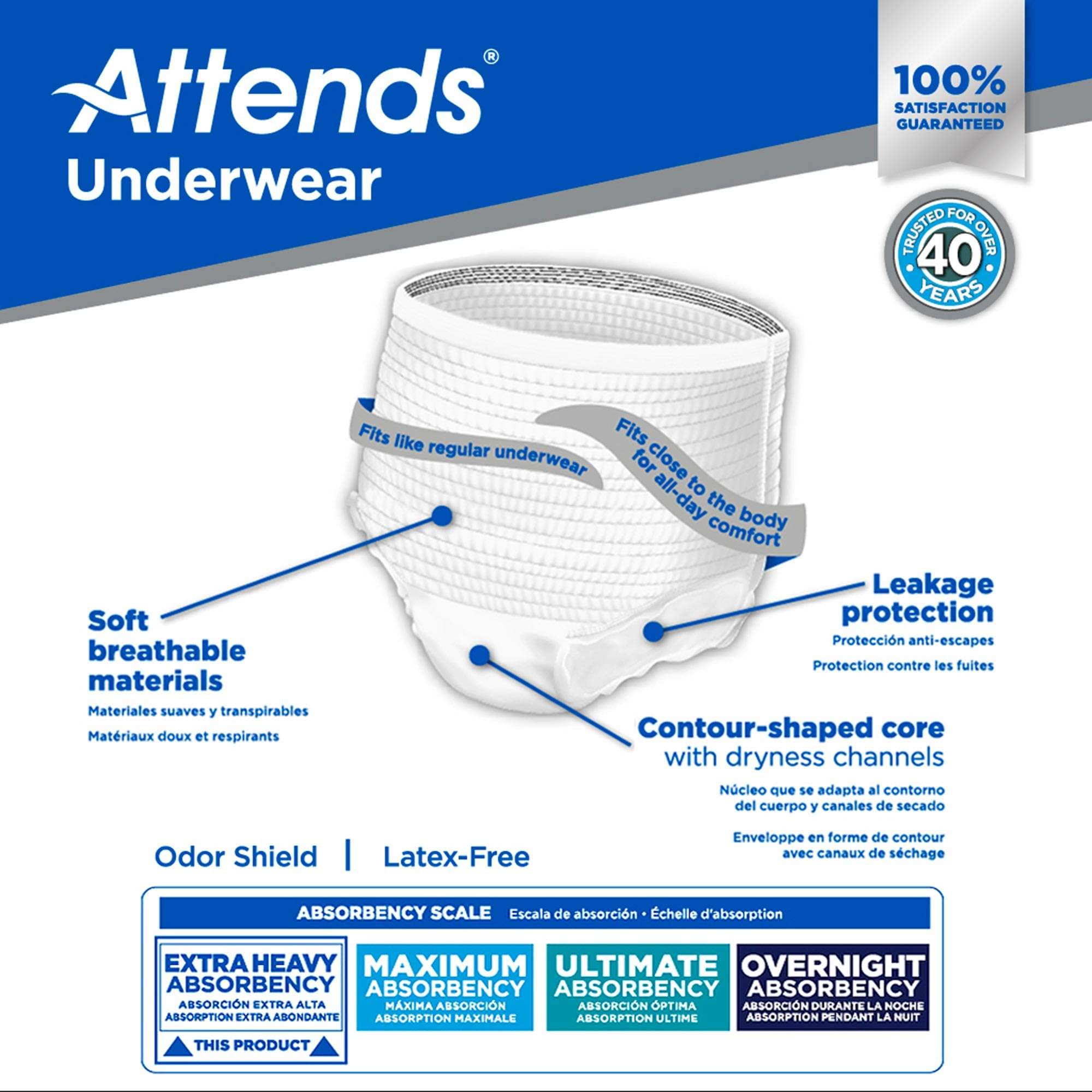 Attends Extra Heavy Absorbency Underwear - Image 5