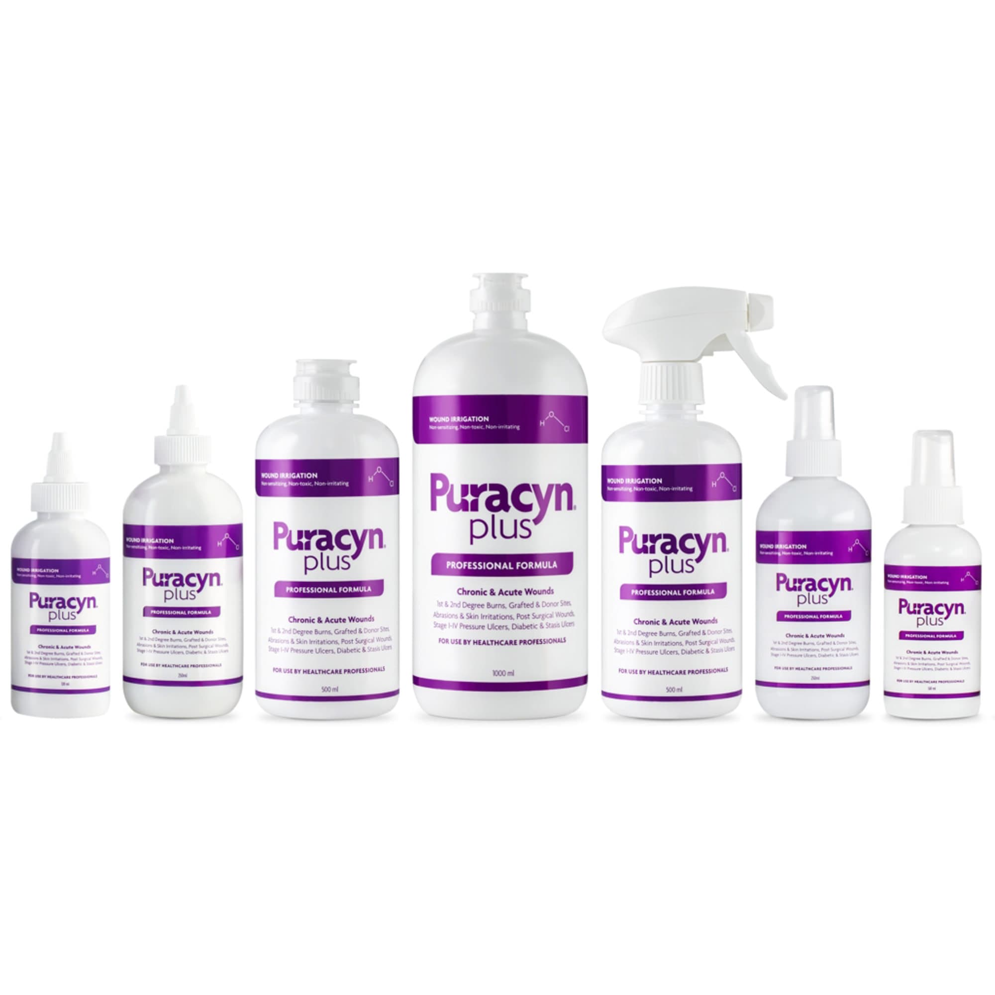 Puracyn Plus Professional Wound Irrigation Solution Bottle