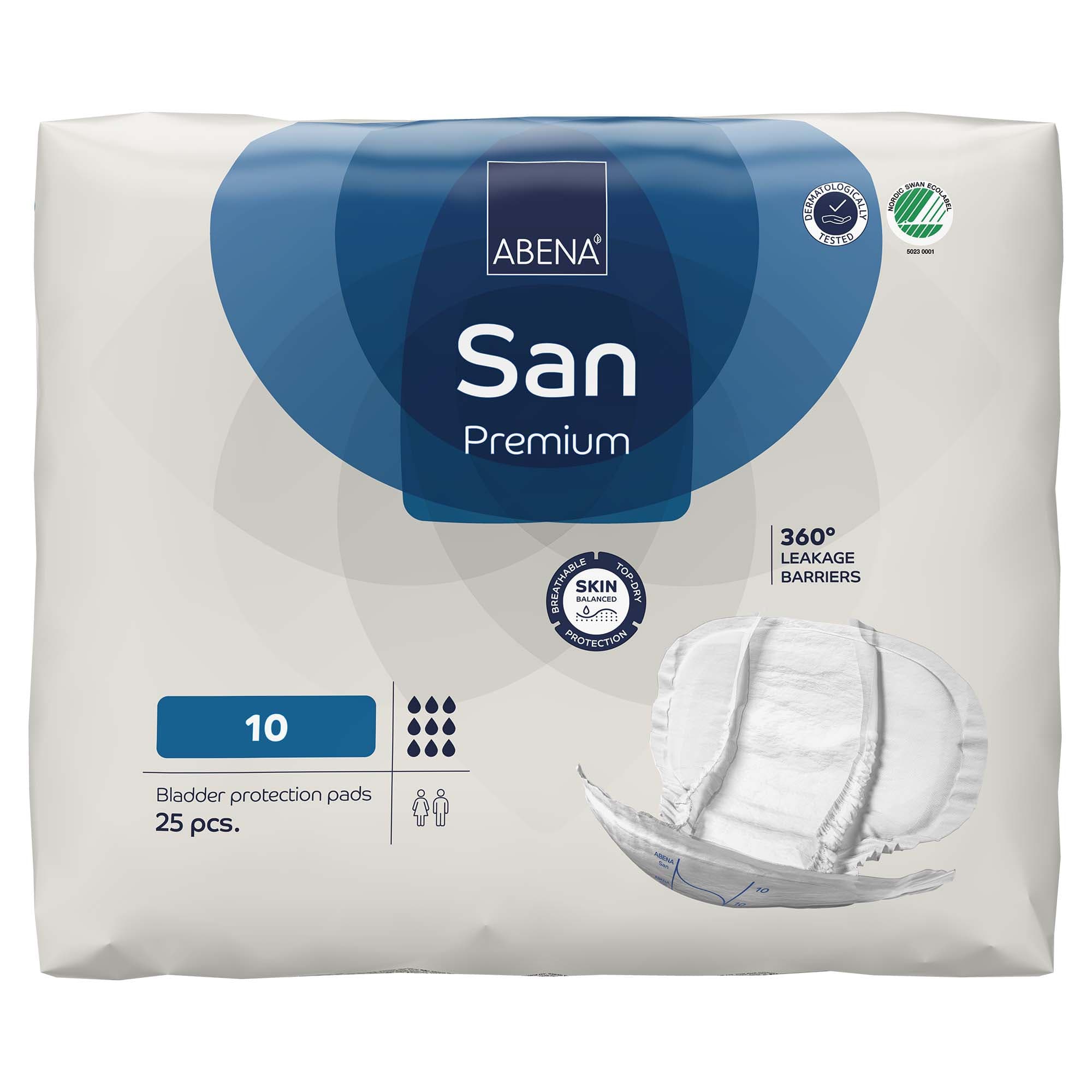 Abena San Premium Bladder Control Pads, Size 10 - Case of 100 - Image 1