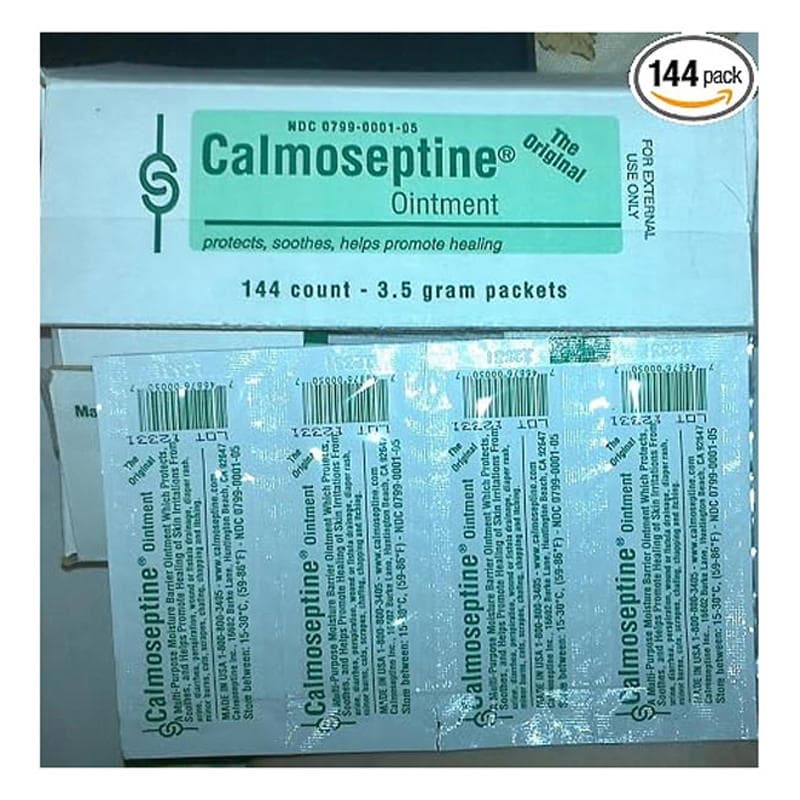 Calmoseptine Moisture Barrier Ointment, 3.5 g Packet - Box of 144 - Image 1