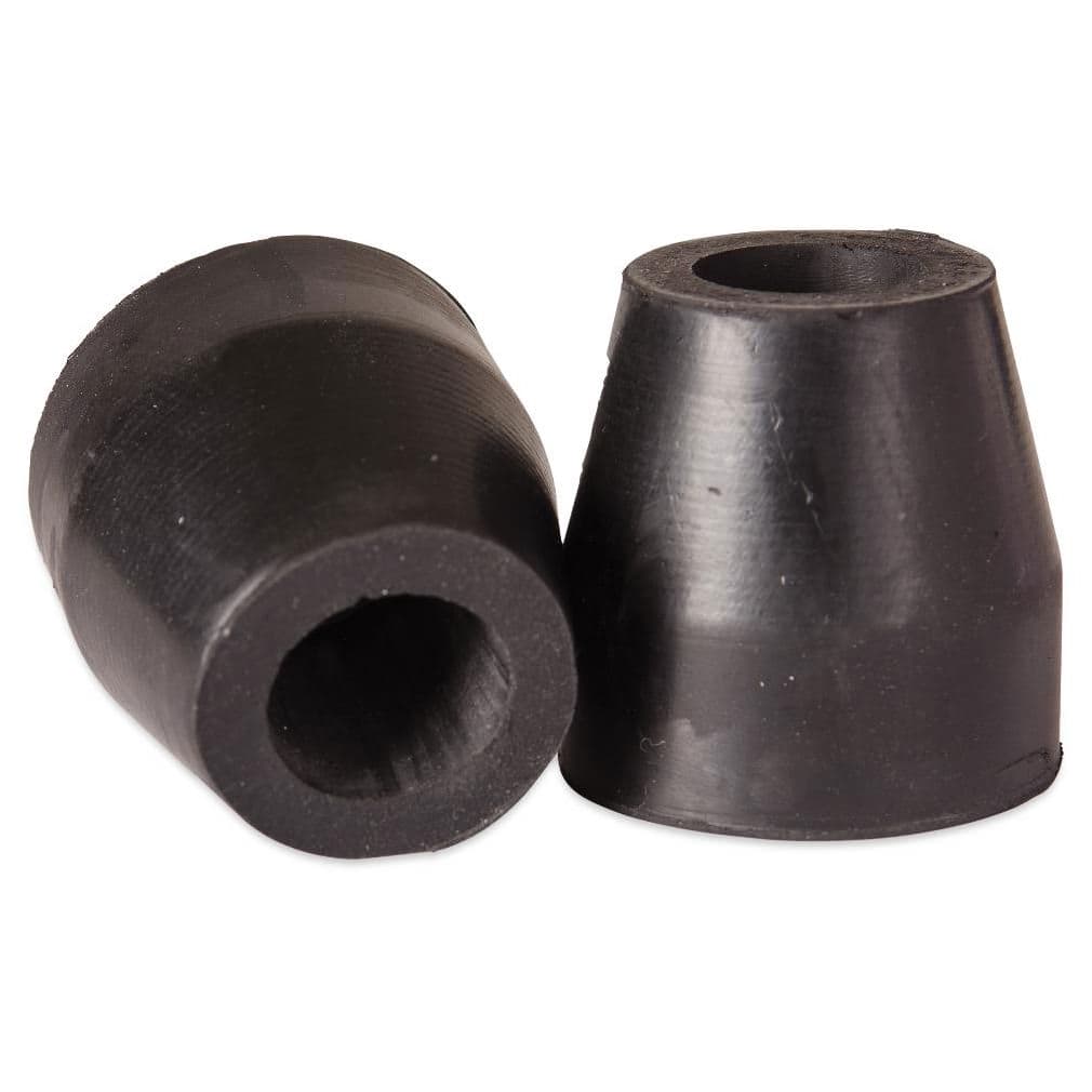 HealthSmart 3/4" Walker Tips, Black, Rubber Replacement Feet - Pair