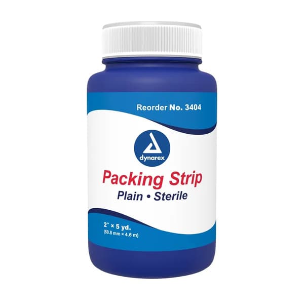 Dynarex Plain Packing Strips, 2 Inch x 5 Yard - Case of 12 - Image 1