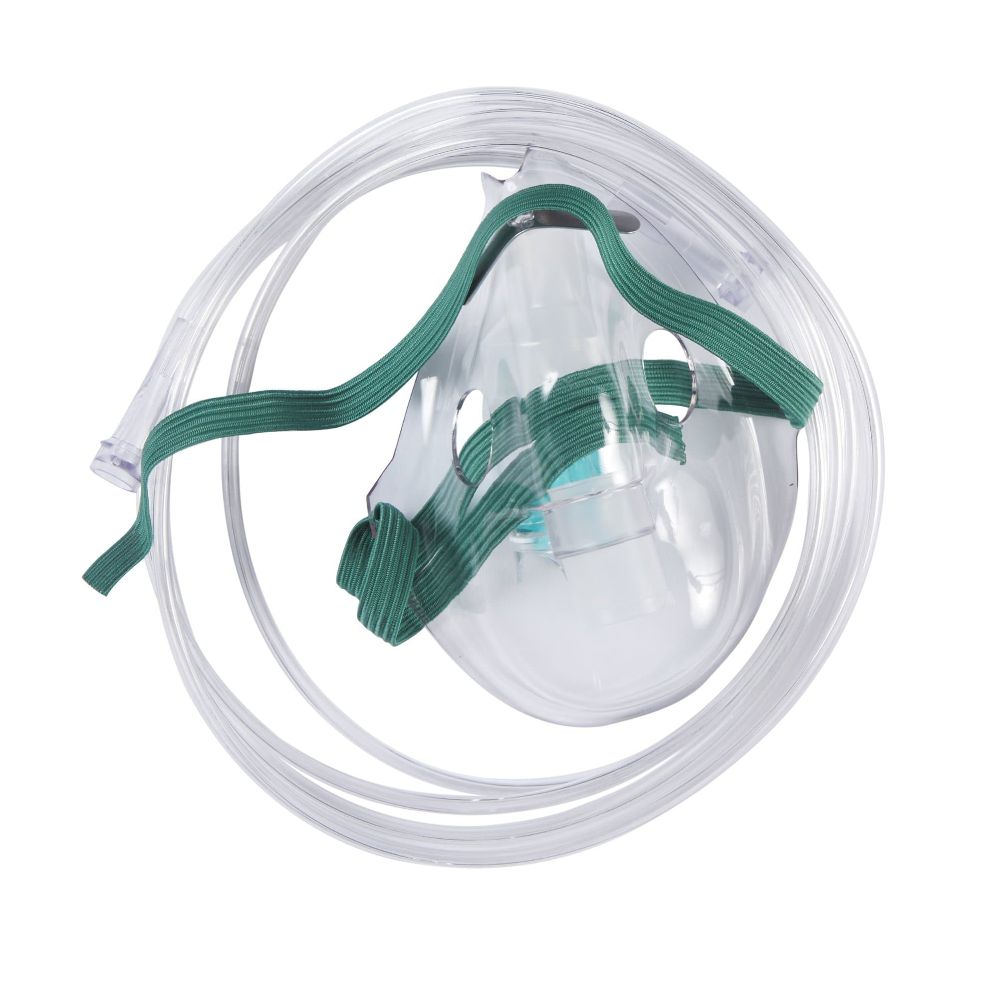 Salter Labs Adult Nebulizer with Elastic Headstrap Style Aerosol Mask and 7 Ft Tubing - Case of 50 - Image 1