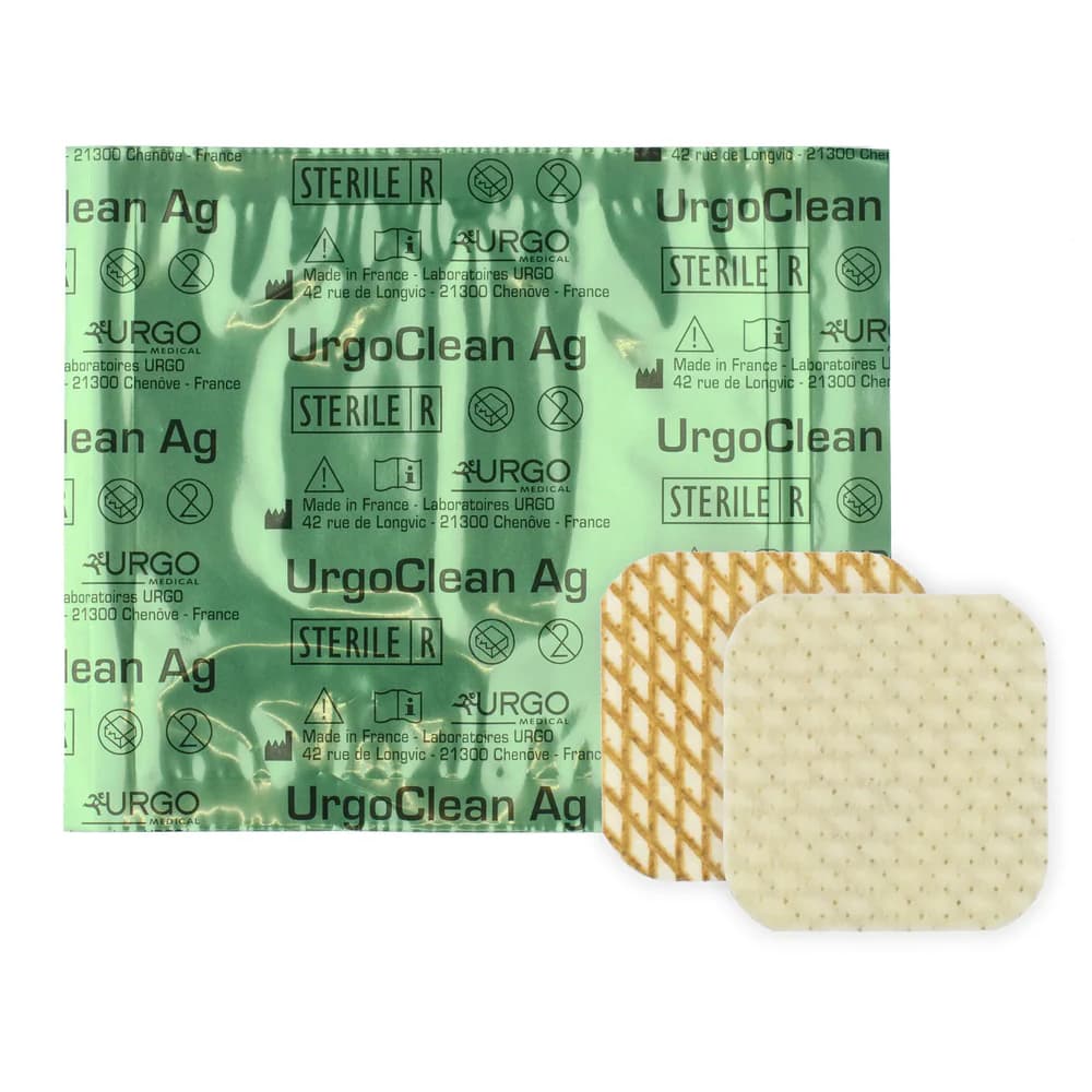 urgo ag silver dressing UrgoClean AG Silver Wound Dressing, 4 x 5 Inch