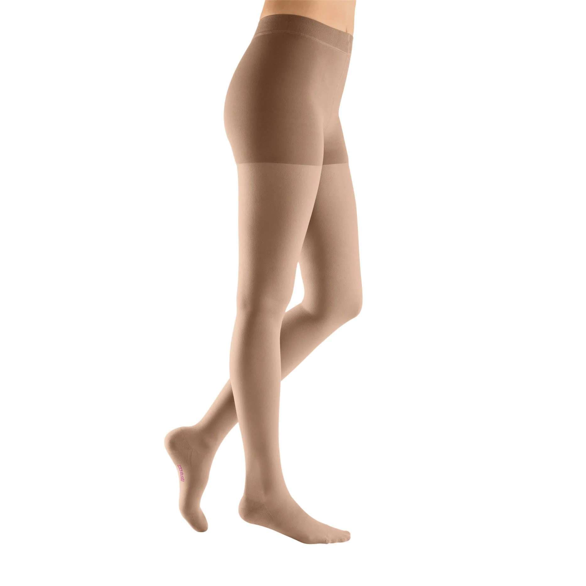 Mediven Plus Compression Pantyhose 20-30mmHg, Standard, Closed Toe, Beige, Size II - Image 1