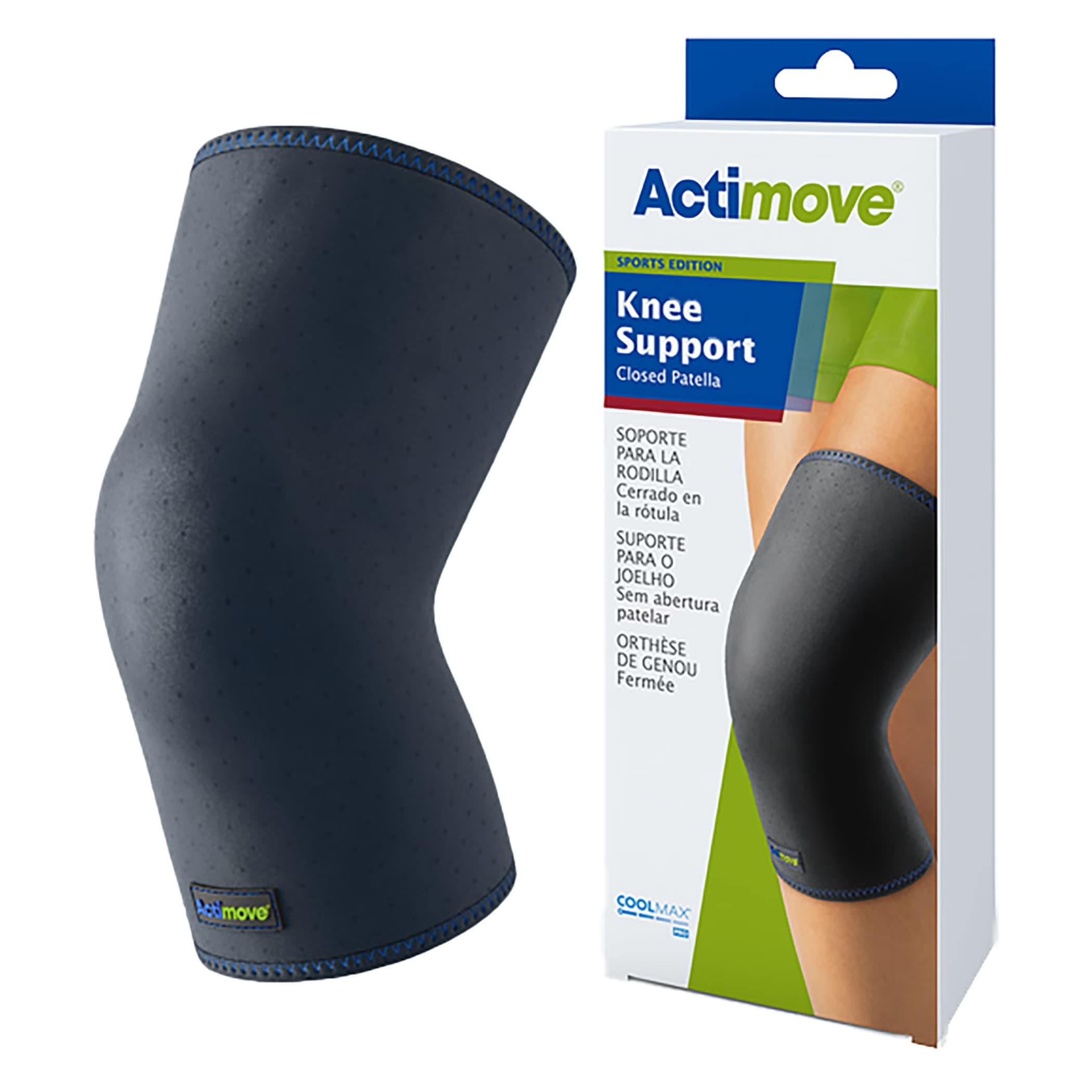 Actimove Knee Support Closed Patella 2XLarge Navy - Image 1