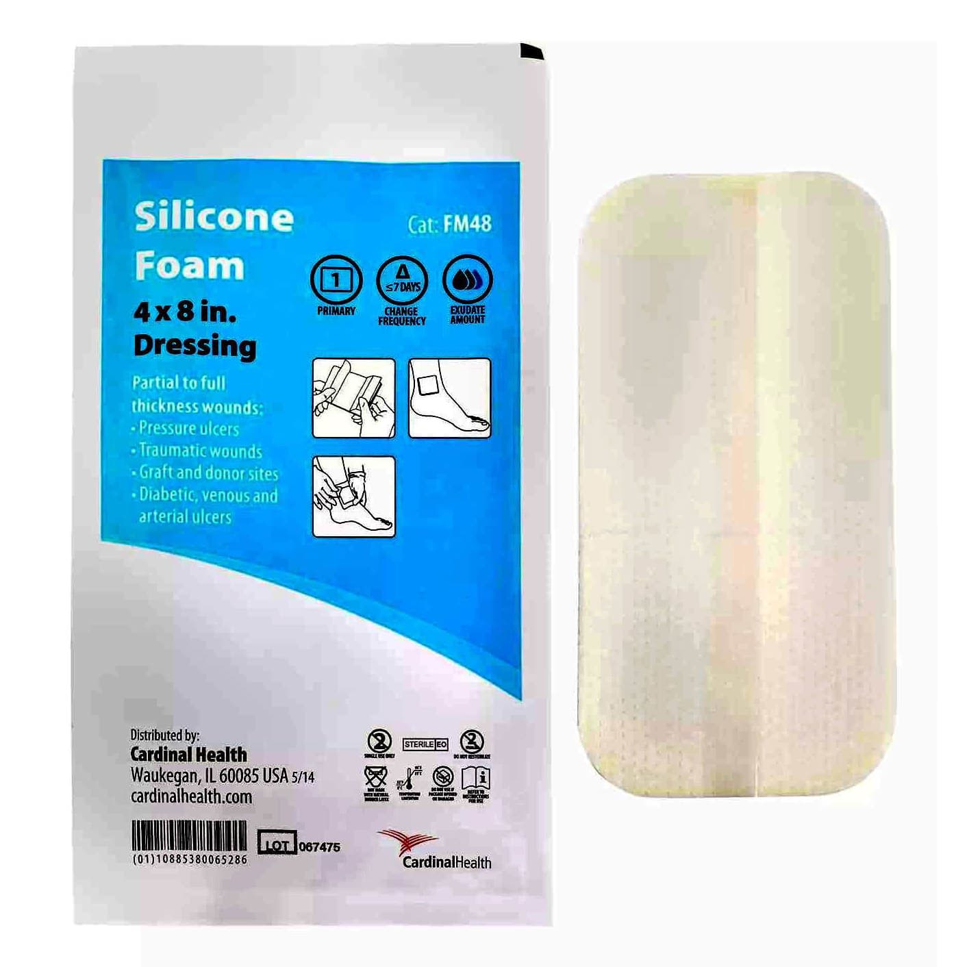 Cardinal Health Kendall Silicone Foam Dressing - Image 4