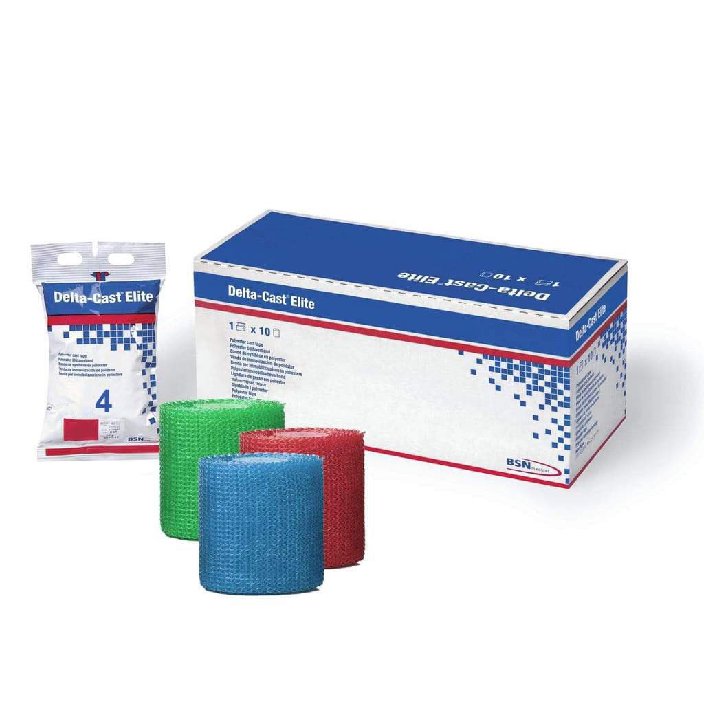 Delta-Cast Elite Polyester Cast Tape, Assorted Colors, 4 Inch x 12 Feet - Box of 10 - Image 1