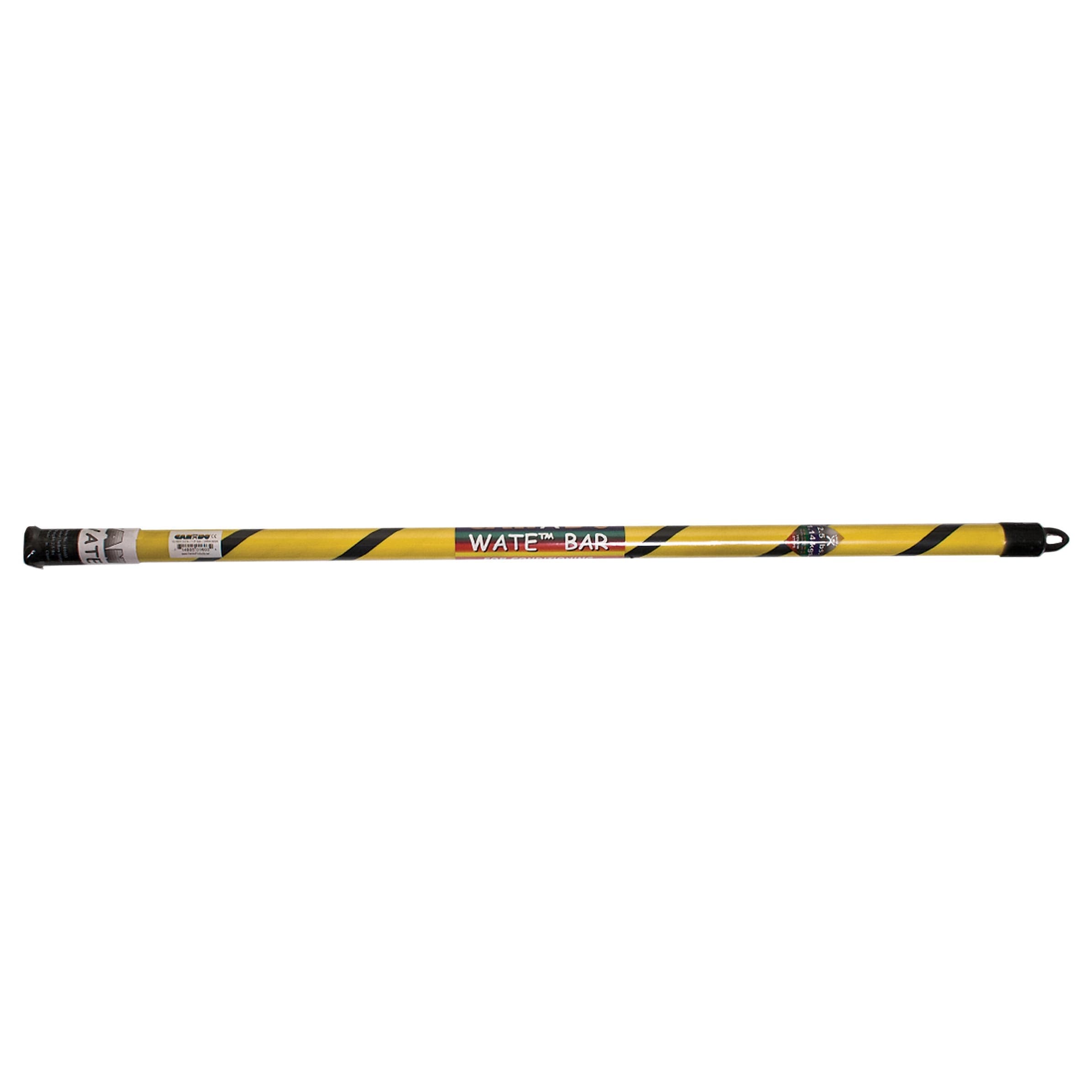 CanDo Slim Wate Bar, 3 Inch long, 1-1/2 Inch diameter, 2.5 lbs, Yellow Stripe - Each - Image 1