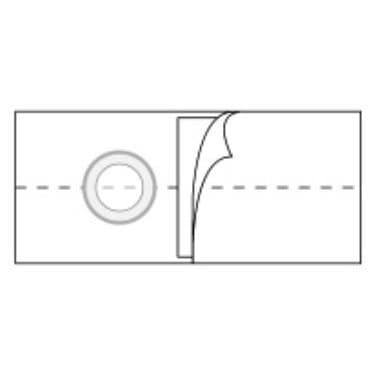 Nu-Hope Nu-Form 6" Ostomy Support Belt Without Prolapse Flap, 3-1/4" White, Medium - Each - Image 1