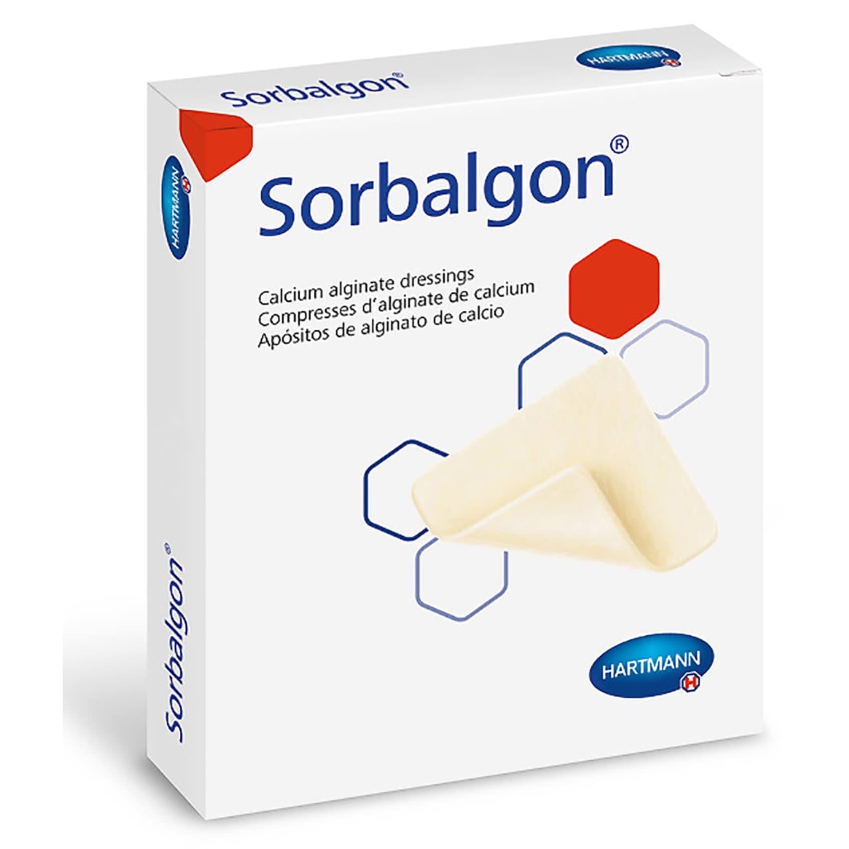 Sorbalgon Calcium Alginate Dressing, 4 x 8 Inch - Each - Image 1