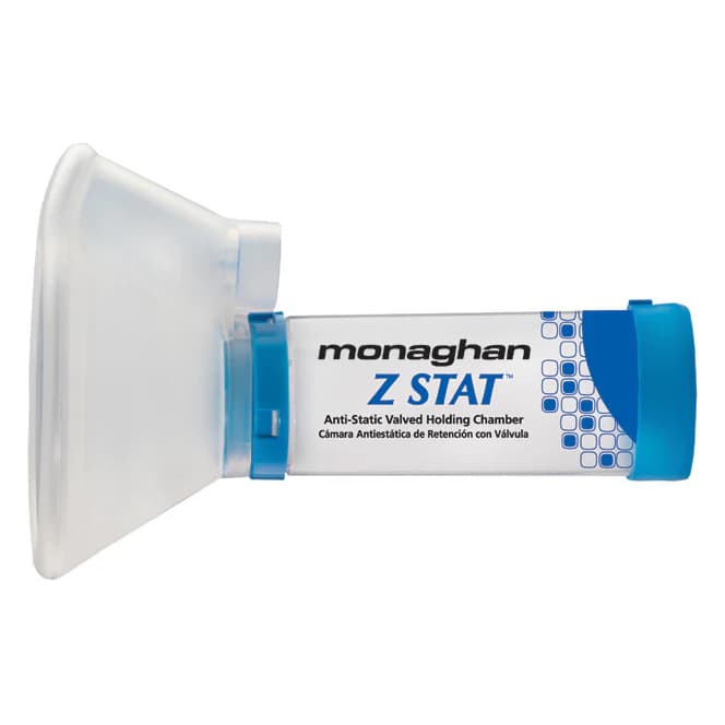 Monaghan Z STAT Anti-Static Valved Holding Chamber with ComfortSeal Mask, Large - Image 1