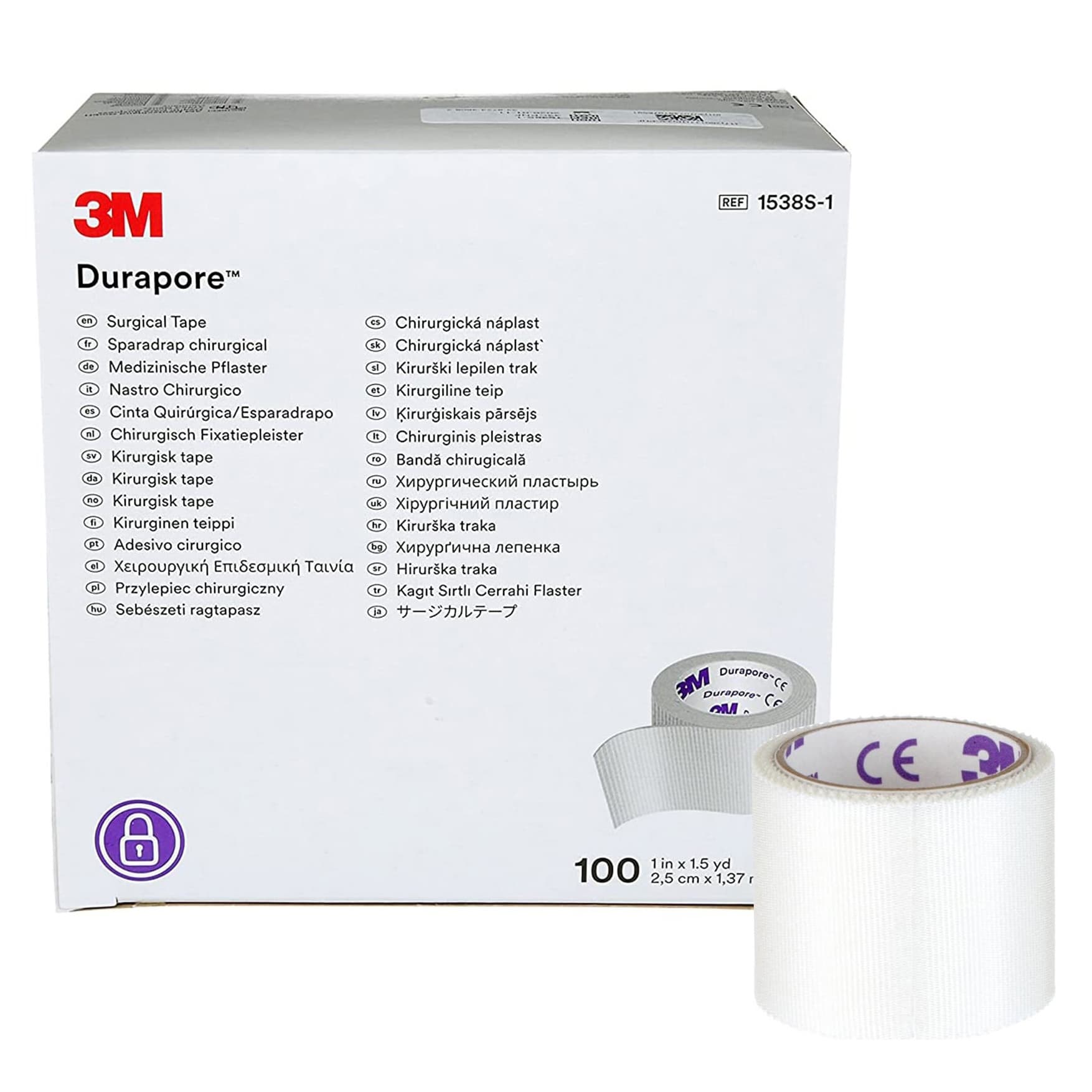 3M Durapore Silk-Like Cloth Surgical Tape - Image 1