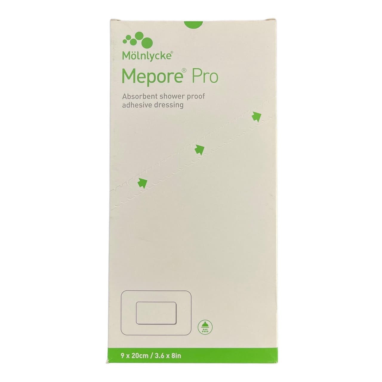 Mepore Pro Self-Adhesive Composite Dressing, 3.6 x 8 Inch - Each - Image 1