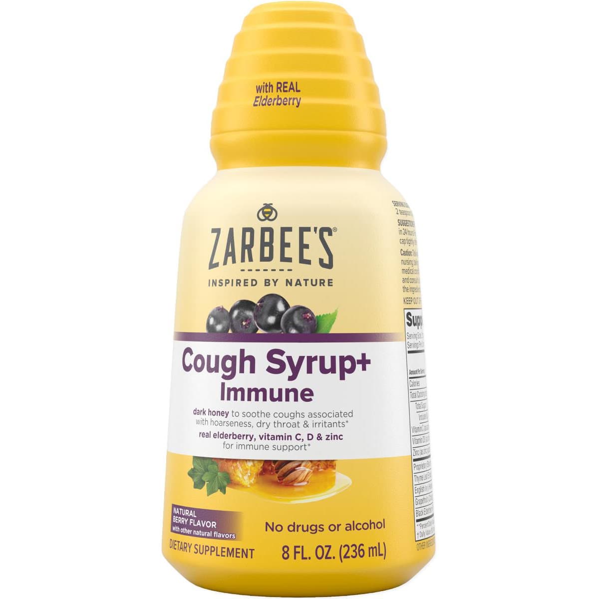 Zarbees Natural Complete Cough Syrup + Immune, 8 oz - Case of 12 - Image 1