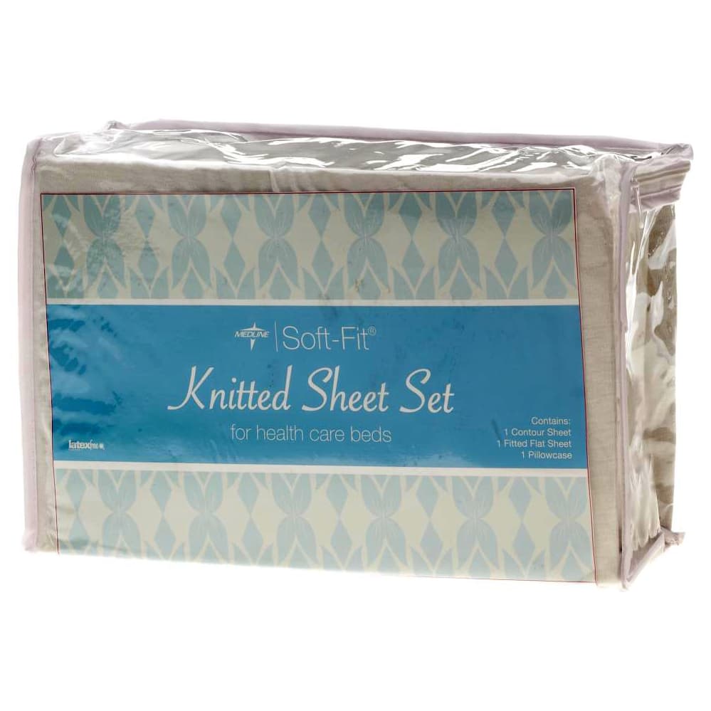 Medline Soft-Fit knitted Sheet Set - Case of 6 - Image 2